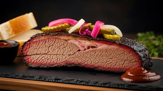 Smoked brisket in Austin