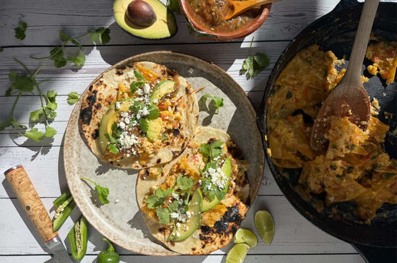 Migas breakfast taco in Austin