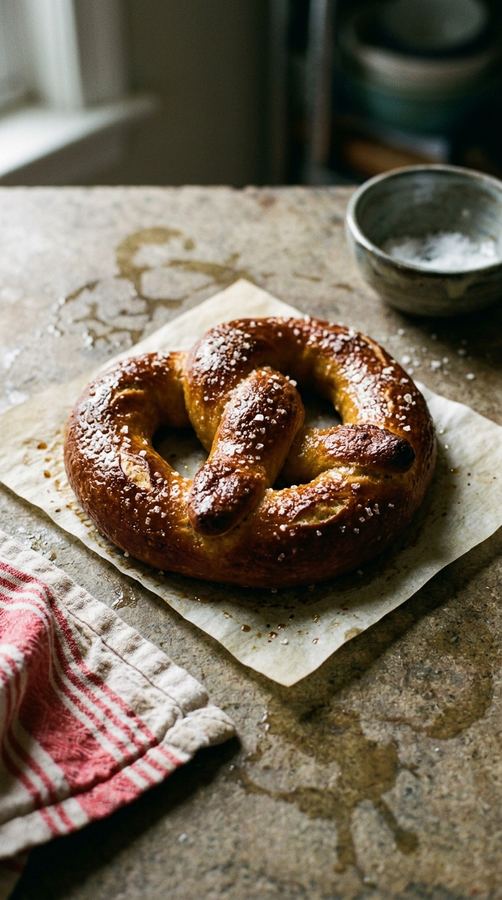 Philly soft pretzel in Philadelphia