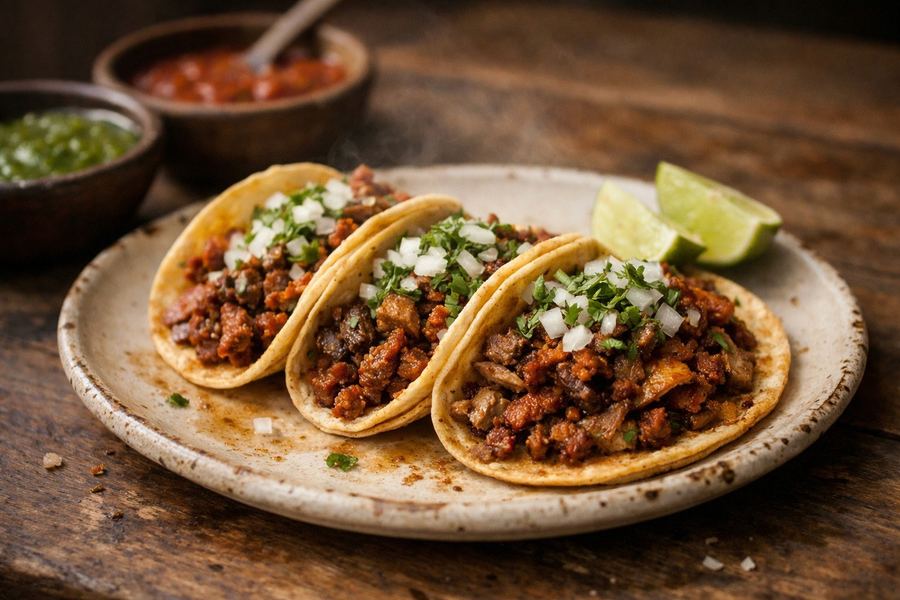 Tijuana-Style Adobada Tacos in San Diego